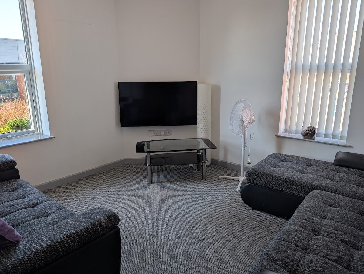 A clean, tidy living room